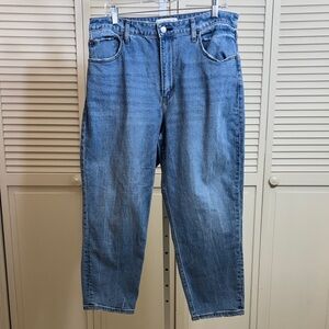 Abercrombie & Fitch High Rise Mom Blue Jeans Size 14 Short